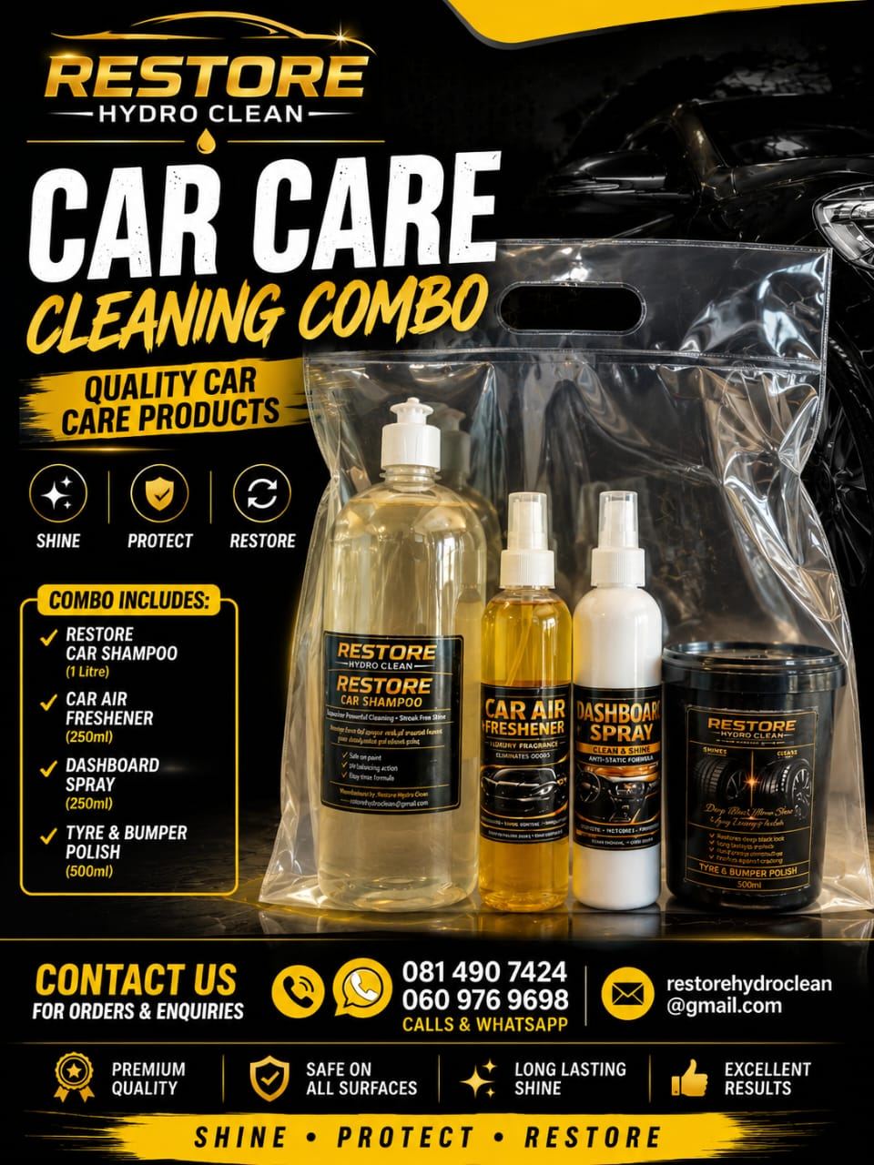 Car Care Cleaning Combo product photo